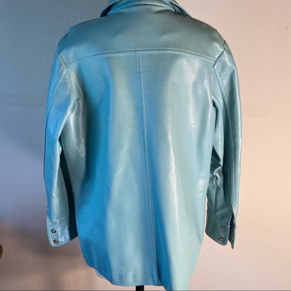Vintage 80s faux leather jacket - Picture 3 of 15